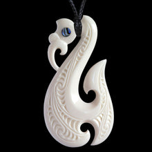 Load image into Gallery viewer, Manaia Matau, handcrafted bone pendant-0