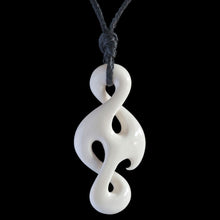 Load image into Gallery viewer, Eternity Twist, hand-crafted bone pendant-0