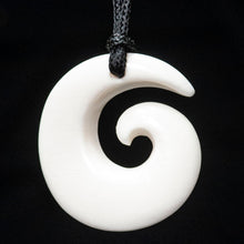 Load image into Gallery viewer, small Open ended Koru, hand-crafted pendant-0