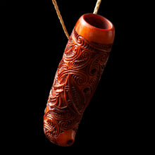 Load image into Gallery viewer, Traditional Stained Bone Nguru Flute by Yuri Terenyi-0