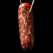 Load image into Gallery viewer, Traditional Stained Bone Nguru Flute by Yuri Terenyi-1