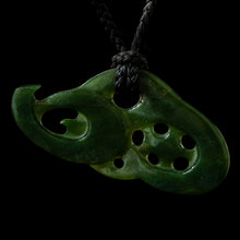 Load image into Gallery viewer, Freeform Jade Manaia, handcrafted pendant-0