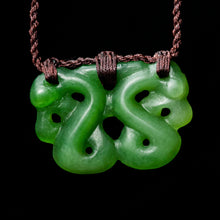 Load image into Gallery viewer, Pounamu Double Manaia-0