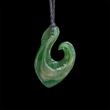 Load image into Gallery viewer, medium Hei Matau - Hook, handcrafted jade pendant-0