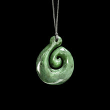 Load image into Gallery viewer, Jade Koru Pendant-0