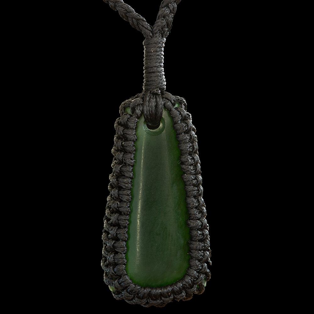 Bound Dark Kawakawa Jade Drop by Kerry Thompson