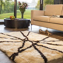 Longwool Designer Rug - Lines - ecoVert